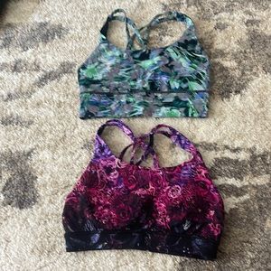 Lululemon energy bras size 4